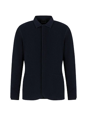 Patch Pocket Cashmere-Blend Jacket