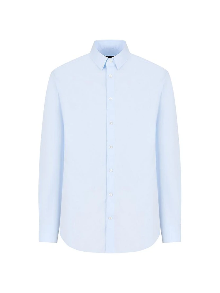 Popeline Stretch Cotton-Blend Shirt