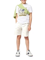 Little Boy's & Logo Low-Top Sneakers