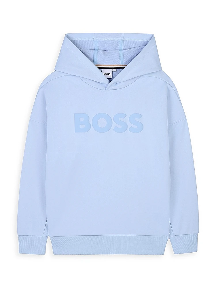 Little Boy's & Logo Fleece Hoodie