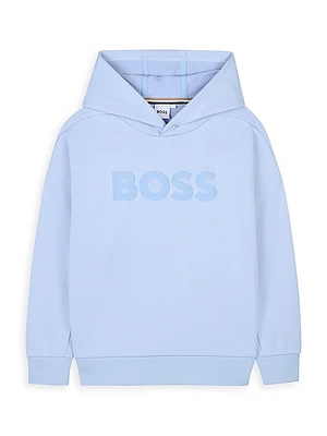 Little Boy's & Logo Fleece Hoodie