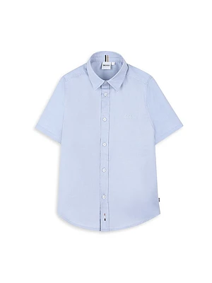 Little Boy's & Oxford Short-Sleeve Shirt