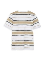 Little Boy's Logo Striped T-Shirt