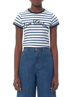 Striped Jersey Cotton T-Shirt