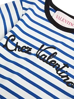 Striped Jersey Cotton T-Shirt
