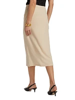 Cotton Midi-Skirt