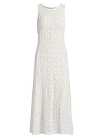 Lace Sleeveless Midi-Dress