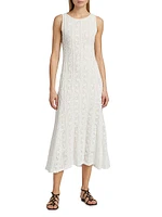 Lace Sleeveless Midi-Dress