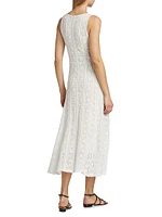 Lace Sleeveless Midi-Dress