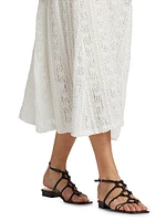 Lace Sleeveless Midi-Dress