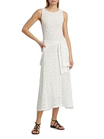 Lace Sleeveless Midi-Dress