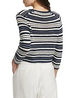 Texture Striped Cardigan