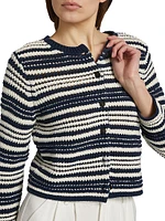 Texture Striped Cardigan