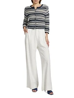 Texture Striped Cardigan