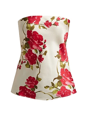 Prima Silk Strapless Top