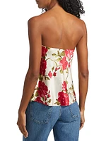Prima Silk Strapless Top