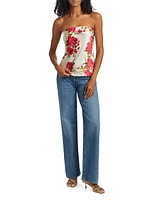 Prima Silk Strapless Top