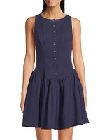 Roma Dropped Waist Minidress