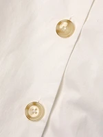 Alessia Poplin Button-Front Midi-Dress