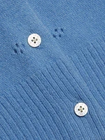 Jane Pointelle Cashmere Button-Front Cardigan