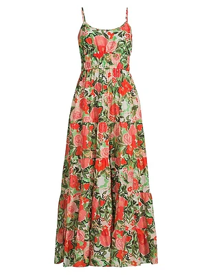 Hutton Floral Cotton Maxi Dress