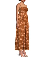 Ottie Polka Dot Cotton Jumpsuit