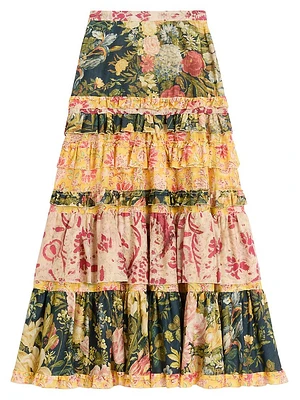 Skirt in Mussola Apres L'Hiver Macro Fiore