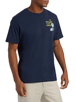 Drink Gin Tonic Cotton Crewneck T-Shirt