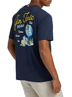 Drink Gin Tonic Cotton Crewneck T-Shirt