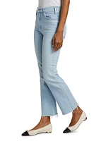 The Hustler Mid-Rise Ankle-Fray Jeans