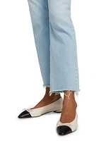 The Hustler Mid-Rise Ankle-Fray Jeans