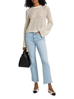 The Hustler Mid-Rise Ankle-Fray Jeans