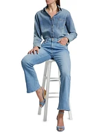 Weekender Mid-Rise Flare Ankle Jeans