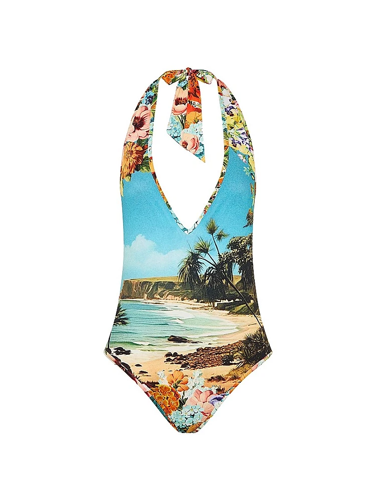 Bathing Bombshell Reversible One-Piece Swimsuit