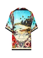 Bathing Bombshell Oversized Silk Shirt