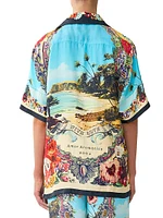 Bathing Bombshell Oversized Silk Shirt