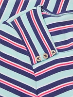 Beaty Striped Cotton-Blend Minidress