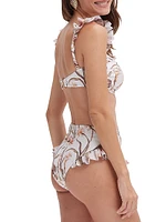 Botanic Retro Flutter Bikini Top