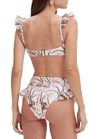 Botanic Retro Flutter Bikini Top