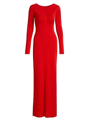 Light Fine-Knit Maxi Dress