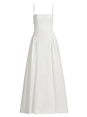 Aliza Poplin Maxi Dress