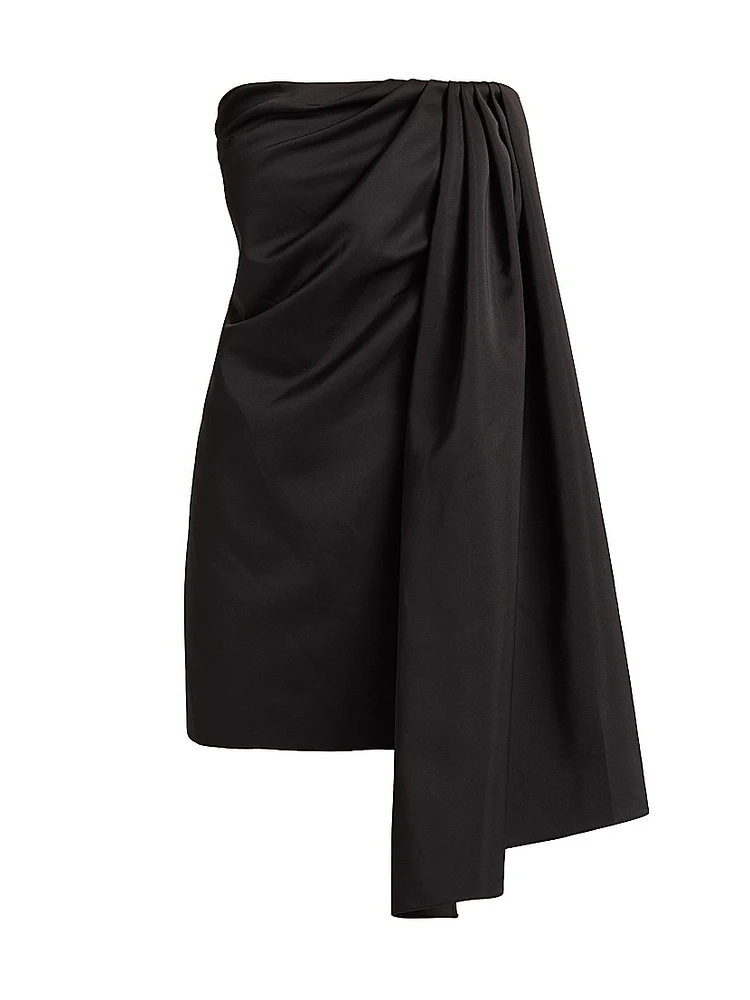 Isla Heavy Satin Drape Minidress