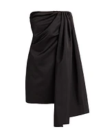 Isla Heavy Satin Drape Minidress