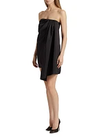 Isla Heavy Satin Drape Minidress