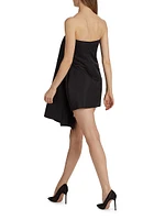 Isla Heavy Satin Drape Minidress
