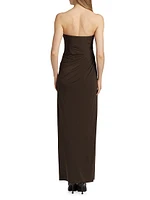 Patrice Matte Jersey Draped Dress