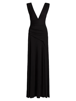 Alessia Matte Jersey Gown