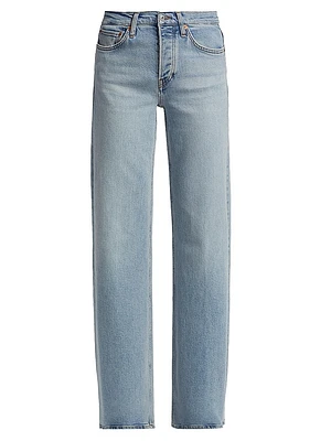 Mid-Rise Wide-Leg Jeans