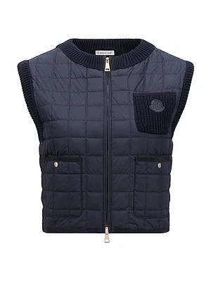Down-Filled Vest in Cotton