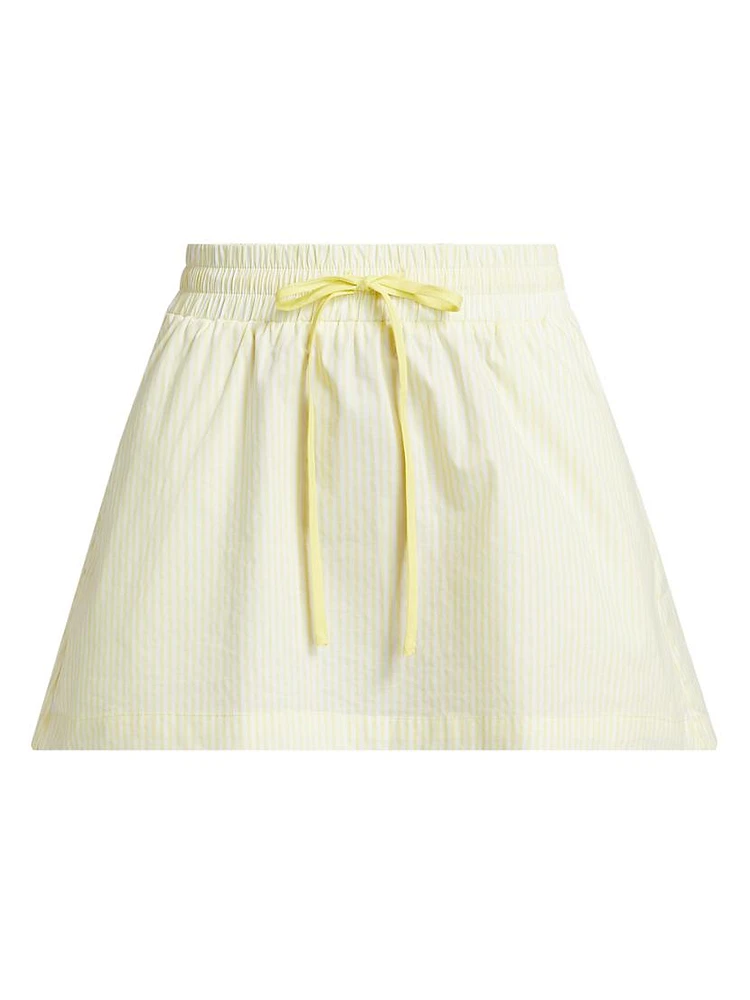Indi Drawstring Miniskirt